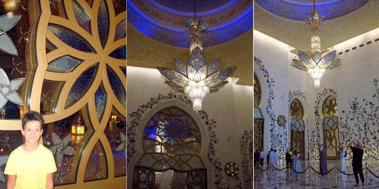 Džamija Šeika Zaeda u Abu Dabiju Luster sa dijamantima